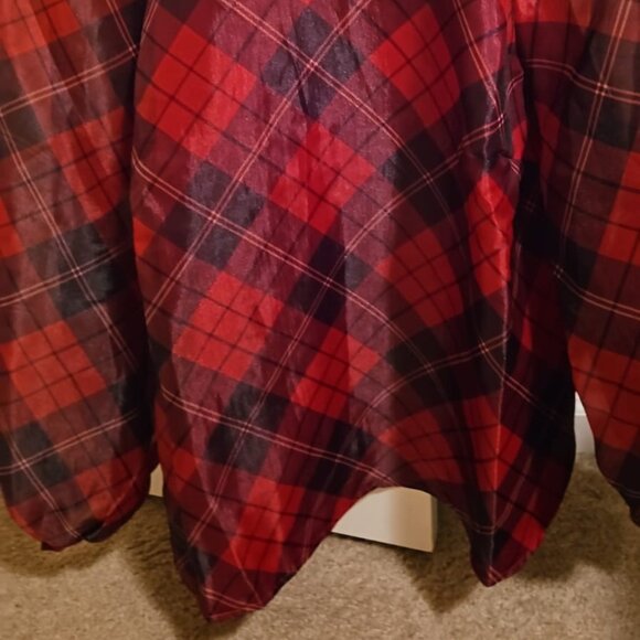 eloquii mock neck plaid blouse - Picture 6 of 6